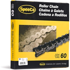 SpeeCo S06601 #60 Roller Chain x 10 Feet with Connecting Link 3/4-INCH