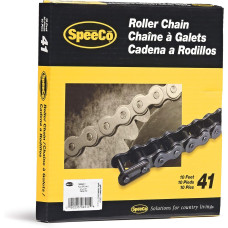 SpeeCo S06411 #41 Roller Chain x 10 Feet with Connecting Link