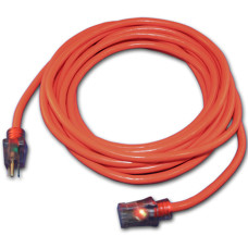 12-3 EXTENSION CORD 100' ORANGE W/LIGHTED ENDS