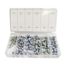 110 Pc Hydraulic Lubrication Lube Grease Fittings Assortment Zerk Fitting SAE